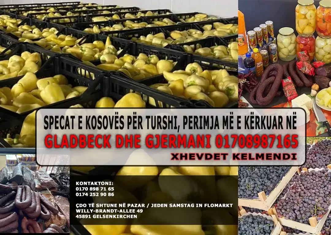 Speca Gladbeck Gjermani Xhevdet Kelmendi 01708987165