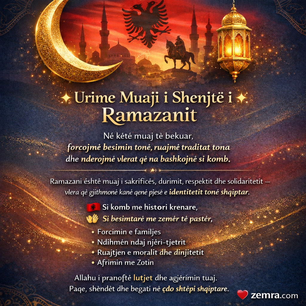 Urime Muaj i Ramazanit